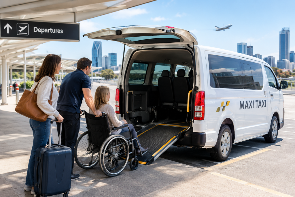 how to book maxi taxi perth